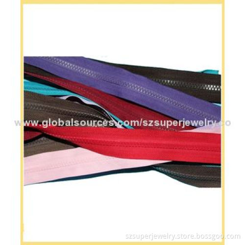 Dress long chain resin plastic zipper|resin zipper